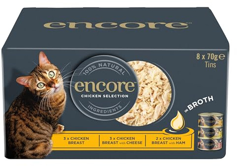 Encore Chicken Selection Cat Food, 8 x 70g