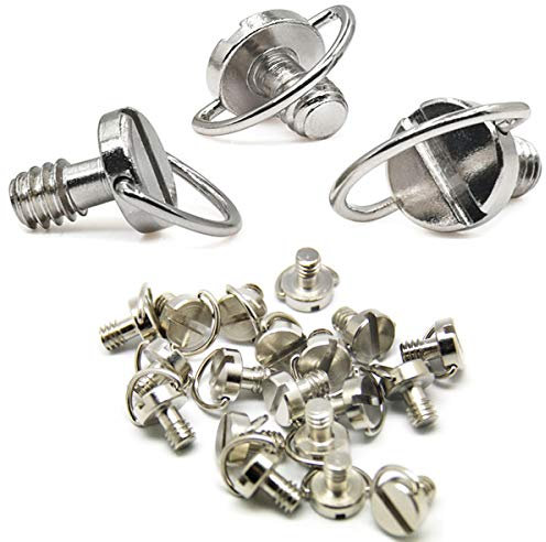 Dancepandas Adattatori a Vite Fotografia 20PCS 1/4 Vite Treppiede Vite di Montaggio 1/4 per Fotocamera Treppiede, Monopiede o Piastra a Sgancio Rapido
