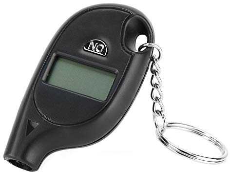 Black ±1PSI ABS Tyre Pressure Gauge Tester, Tire Gauge, for Automobile Auto Car