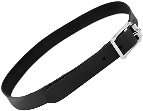 Sporenriemen Leder Schwarz, Schwarze Riemen Reitzubehör Handgefertigter Reitriemen Western Ledergürtel solide Sporn Mit Metallschnallen PU Leder verstellbar solide Sporn Gurt Reiten Sport Zubehör