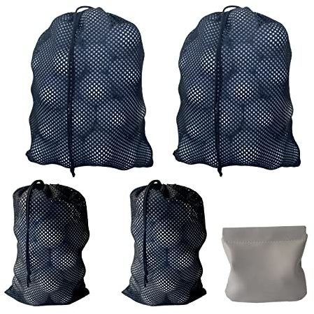 CORECISE Golf Balls Pouch, Drawstring Mesh Bag