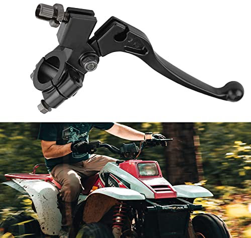 Kupplungshebel Motorrad 22mm Motorrad Bremshebel 7 / 8in Kupplungshebel Bremsgriff für Erdgrube Fahrrad 50-125cc, ATV,Fahrrad Schwarz