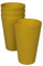 Zuperzozial Campinggeschirr Becher Reload-Cup, saffron yellow (4er Pack) Trinkglas Bioplastic C-PLA