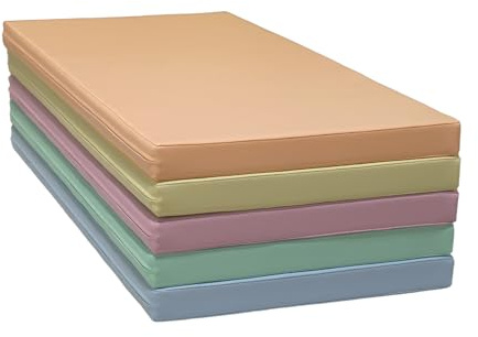 IGLU Soft Play Fallskyddsmatta/säkerhetsmatta/5 stycken/färgblandning/100 x 50 x 5 cm – pastellfärger (Pastel)