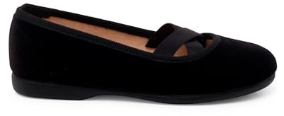Pisamonas Bailarinas Terciopelo Tipo Ballet Talla 35 Color Negro