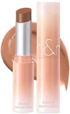 rom&nd Glasting Melting Balm (NEW) 6 ColorsㅣGlossy, Plumping Lips, Moisture, Translucent, Water Bomb, High Pigmented, Veganㅣ3.5g 0.12oz (10 Nu Beige)