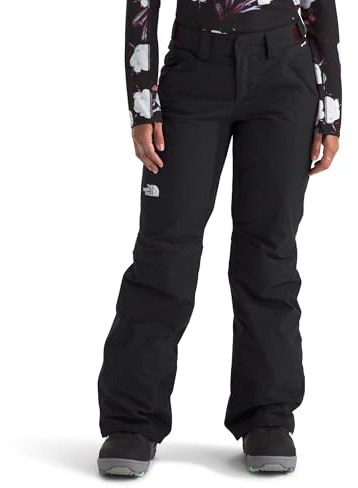 The North Face Women's Freedom Insulated Pant (Standard & Plus Size) - Waterproof Snow Pants, Ski & Snowboard, Ankle Gaiters, TNF Black-NPF, Small Long
