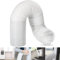Abluftschlauch,150mm Durchmesser 3M Länge,PVC Abluftschlauch Klimaanlagen,Einziehbarer Klimaanlagenschlauch,Verwendet für Klimaanlage Wäschetrockner Abzugshaube Dunstabzugshaube