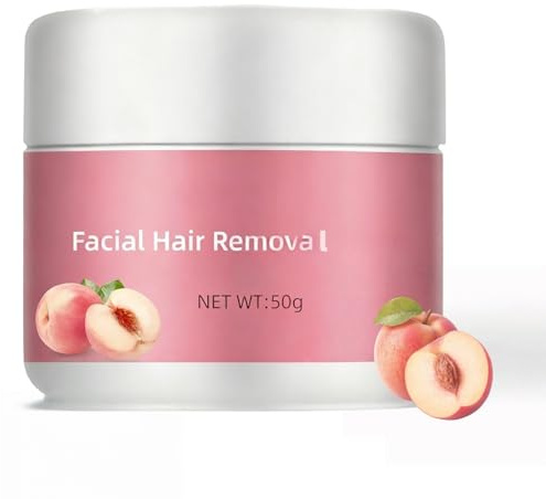 50g Facial Hair Removal Cream,Natural and Safe Hair Remover,Depilatory Cream,Chin and Lip Hair Removal for Women,Hair Growth Inhibitor,Hair Removal Cream for Sensitive Skin,Suitable for All Skin Types