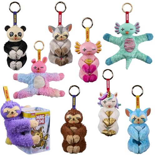 MagMiMi Magnetic Animal Character Plush with Reusable Tin, 9 to Collect, Styles May Vary