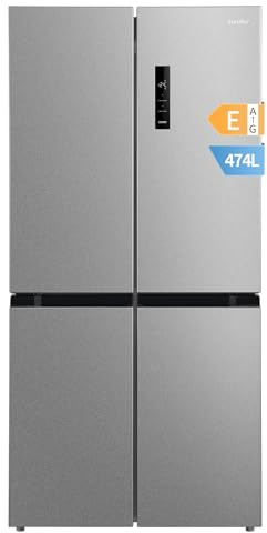 Comfee' 474L Refrigerador de 4 Puertas, Vario Box, Cajón con 3 Temperaturas
