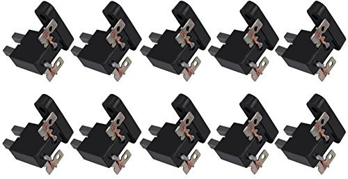 Kohlebürste, 10 PCS Universal Kohlebürste GX390 Dient zur Übertragung von Energie oder Signalen zwischen dem stationären Teil des Generators und dem rotierenden Teil. Geeignet für 4KW 5KW 7KW Generato