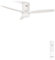 CREATE / WINDCALM M/Deckenventilator ABS mit Beleuchtung Weiß mit Fernbedienung / 40W, Leise, Ø132cm, 6 Geschwindigkeiten, Timer, DC-Motor, Sommer-Winterbetrieb