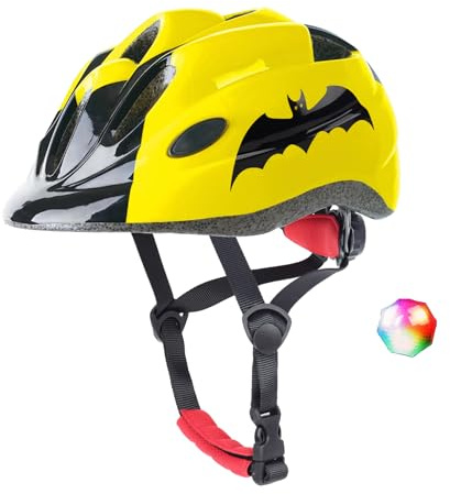 Atphfety Kids Toddler Bike Helmet, Adjustable Boys Girl Helmets from Baby to Children(Age 1-8), Multi Sports for Bicycle Skate with LED Light