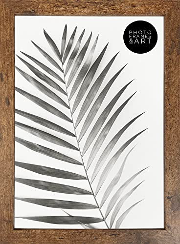 pf+a REAL GLASS Rustic Effect A4 Picture Frame - A4(21x29.7cm) Photo Frame Table Top & Wall Mounting