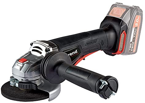 Trend Amoladora angular de 18 V inalámbrica sin escobillas de 115 mm (herramienta básica), T18S/AG115B