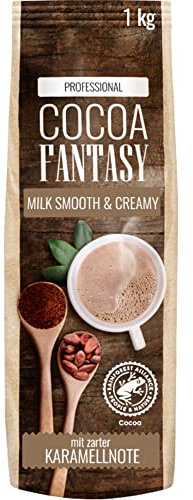 Cocoa Fantasy Milk Smooth & Creamy Kakaopulver für cremige heiße Schokolade, Kakaopulver für heiße Schokolade, 14% Kakaoanteil, 1 kg