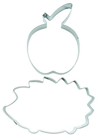 BekkiB - 2er Set Ausstechformen Igel mit Apfel- Ausstecher aus Edelstahl, spülmaschinengeeignet - 2512