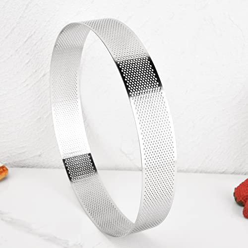 Guowall Stampo Rotondo Forato, Acciaio Inossidabile (24 * 24 * 4cm)