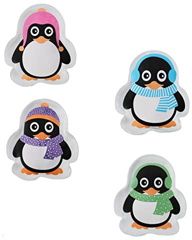 Taschenwärmer wiederverwendbar 4er Set - Pinguin - Handwärmer für unterwegs - Winter Hand Taschen Wämer Wichtel Nikolaus Weihnachten Geschenk