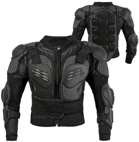 BASESILK Kids Motorcycle Armor Jacket Spine Chest Protection Dirt Bike Suit Children Full Body Gear Motocross for Cycling Racing Ski