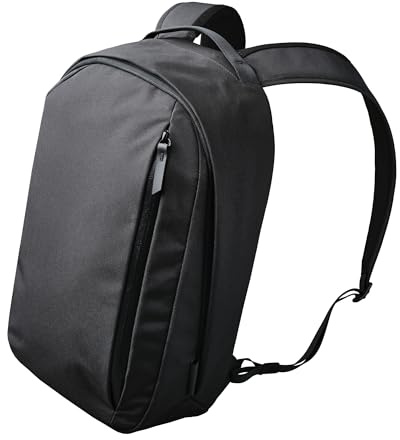 ALPAKA Metro Backpack,12L Small commuter Backpack - Fits a thin 14 Laptops - Soft-touch fleece-lined device sleeve,Wide Opening Main Zippered Compartment (Axoflux 300D, Black)