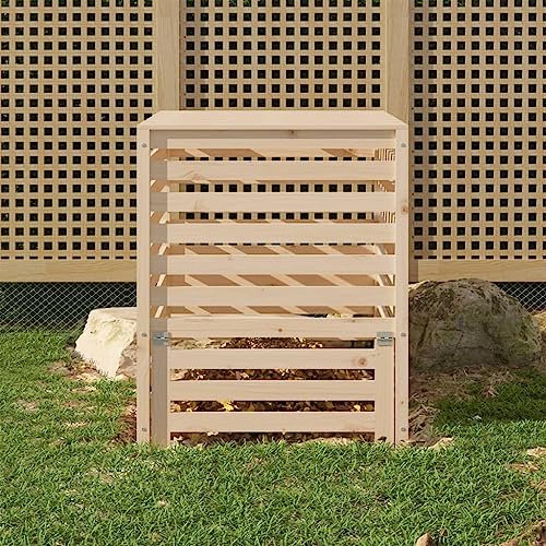 INLIFE Compostiera 82,5x82,5x99,5 cm in Legno Massello di Pino Casa e Giardino, Prato e Giardino (20KG)