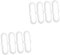 TOPBATHY 8 Pcs White Pp Magnetic Stirrer Mixer Stir Bar Replacement for Self Stirring Cup, Kitchen and Lab Use, 0.79 * 0.55 * 0.28 Inches