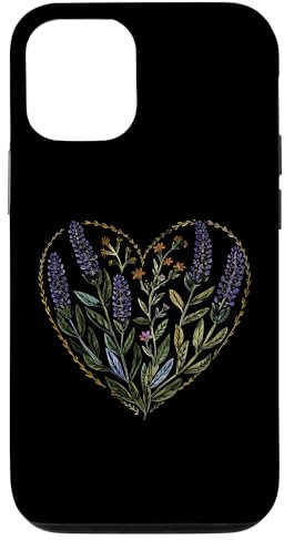 iPhone 12/12 Pro Anise Hyssop Flower Girl Heart Valentine's Day Plant Mom Case