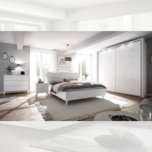 Camera da letto completa colore bianco opaco - Pamuk
