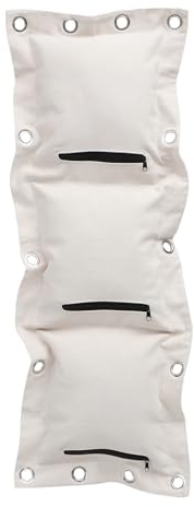 FUNOMOCYA Sacco da Boxe da Parete Triplo in Tela Beige Sacchetto Vuoto per Allenamento Boxe e Arti Marziali Materiale Resistente e Riempibile Stoffa Attrezzo Fitness per Palestra e Casa
