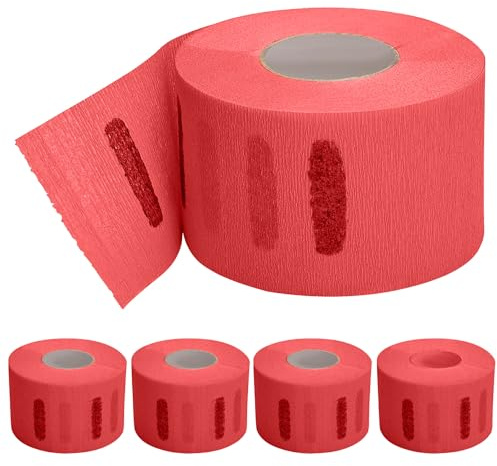 Strisce di carta usa e getta per il collo da barbiere, forniture elastiche di carta per il taglio dei capelli, articoli da barbiere