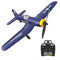 Top Race Remote Control Plane - Ready To Fly with Range Over 91 Meters - 4 Channel War Plane F4U Corsair With Propeller Saver - Stunt Flying RC Plane for Adults and Kids