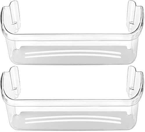 Upgraded 242126602 Refrigerator Door Bin Shelf Replacement Part Compatible with Frigi.daire Refrigerator Door Shelf 2421266 PS12364199 FFSS2625TS0 LFSS2612TF0 Door Shelf Shelves by AMI PARTS (2 Pack)