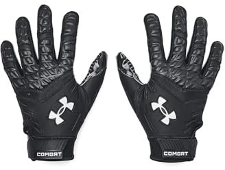 Under Armour UA Combat 1376478-2-3XL Gants de football pour homme Noir Taille 3XL