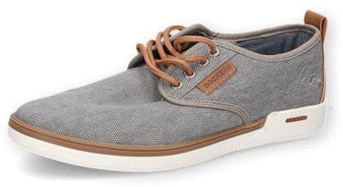 Dockers by Gerli Zapatillas Bajas para Hombre, Zapatillas Bajas para Hombre, Plantilla Intercambiable, Gris Claro 210, 9.5 UK