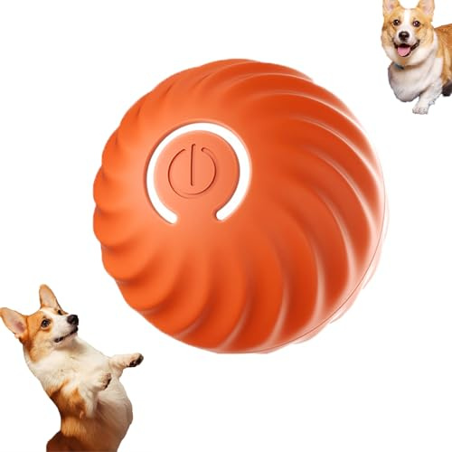 Palla per cani intelligente automatica che non può essere morsa, palla Peppy ricaricabile con luci, giocattoli interattivi per cani di grossa taglia, giocattolo interattivo per cani di taglia A
