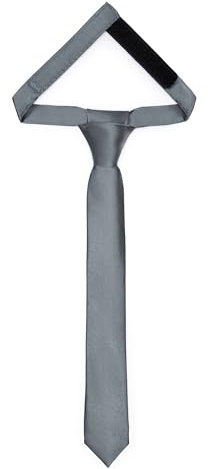 Laddheid barn slips för pojkar – elegant glänsande utseende, förbunden med ett kardborreband, perfekt för speciella tillfällen – snygg slipsstorlek 31 cm x 4 cm TKS
