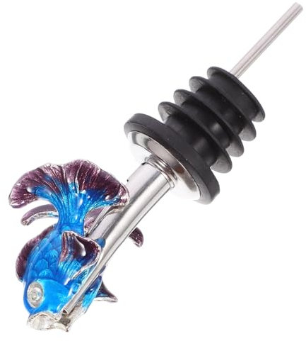 Cabilock Verseur De Vin En Alliage De Zinc, Céramique - Becs Verseurs De Bouteille De Vin, Sauce - Becs De Fête, Bar - 11.00X3.00X3.00CM - 1 Pièce