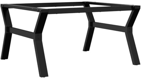 vidaXL Patas de Mesa de Centro Estructura Y Acero 80x70x43 cm