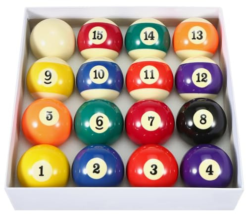 57.2mm Adulto Biliardo Palla da biliardo Set Full Size American Standard Biliardo Palla Set 16 Palla Durevole Resina Sintetica Pool Ball