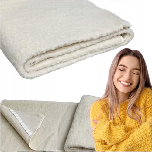 TEXTILOVE Merino Matratzenschoner mit 4 Eckgummis 140x200 cm Matratzen Topper Matratzenauflage 100% Natürliche Merinowolle Woolmark Oeko-Tex