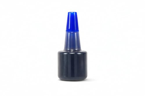 Inchiostro di Ricarica Blu per Timbri, 30 ml, Composizione Acqua e Glicerina - Blù