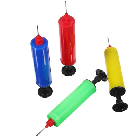 IMIKEYA Pompe à Main pour Balles, Pompe à Air pour Balles Mini 4 Pcs, Plastique, Portable et Légère, pour Basketball et Volleyball, pour Voyage et Sports de Plein Air