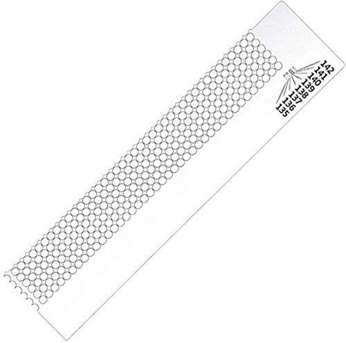Xinlie Stainless Steel Diamond Painting Tool - Ruler with 240 Holes for 5D DIY Diamond Painting