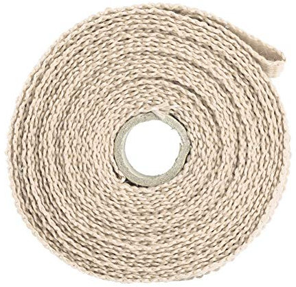 LICHENGTAI 5M Ruban de Protection Thermique pour Moto, Ruban Isolant Echappement Moto avec 4 Collier Serrage Autobloquant en INOX pour Tuyeau Collecteur Echappement Moto Bande Isolante Thermique