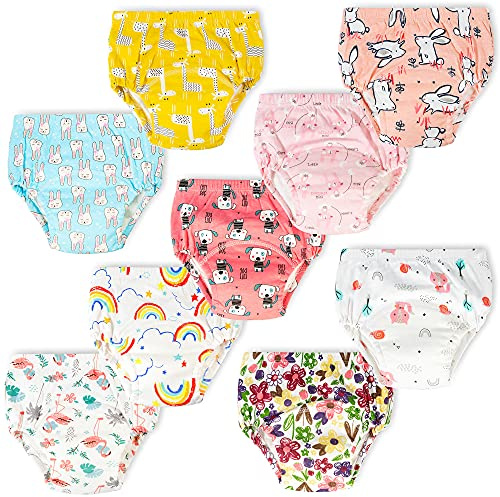 Heekcaa Culotte Apprentissage Propreté Garcon Fille,Lot de 9 Culotte d Apprentissage Enfant,Tableau Apprentissage Propreté (as4, Age, 4_Years, Regular)
