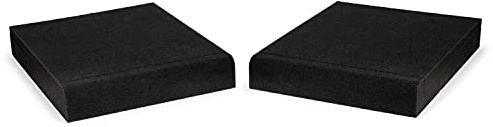Fluance High Density Acoustic Foam Isolation Pads for Bookshelf Speakers and Studio Monitors, 8.5 x 6.35, Improved Sound, Vibration Damping, Multiple Listening Angles - Pair (SP03)