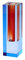 Gift Company Vase Sari, Dekovase, Blumenvase, Kristallglas, Blau, Orange, 17 cm, 1097104009