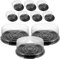 Operitacx 10Pcs Clear Pet Cake Containers with Lids 8-Inch Round Cheesecake Packaging Box for Desserts Pastries and Gifts